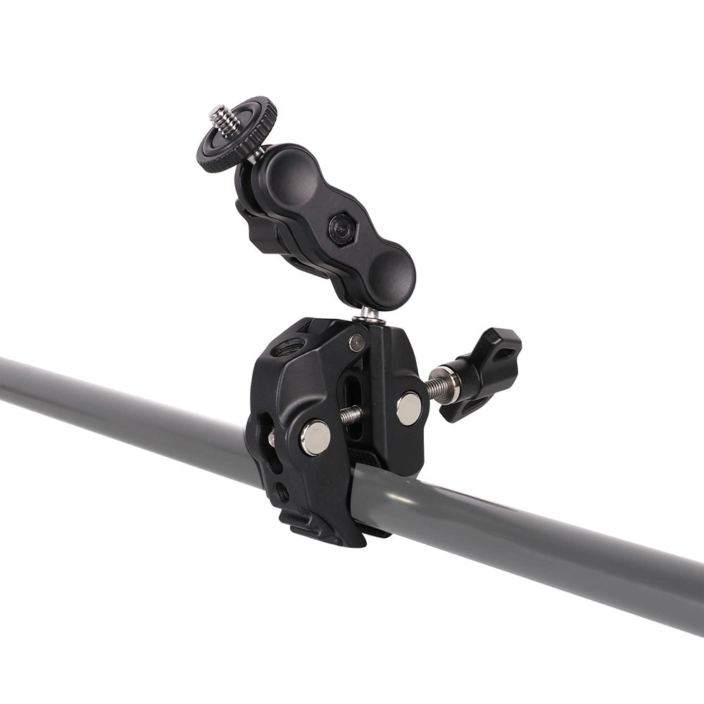 Phone and sports camera holder with clamp_1