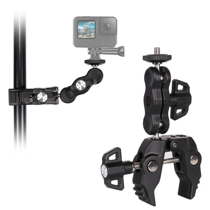 Phone and sports camera holder with clamp_2