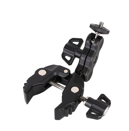 Phone and sports camera holder with clamp_4