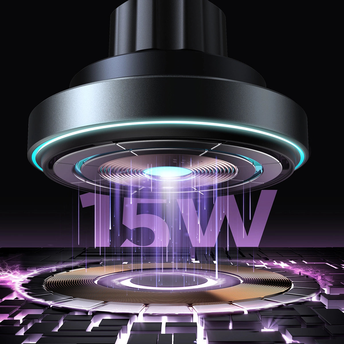 Joyroom magnetic car holder 15W wireless charger for air vent black (JR-ZS240 Pro)_12