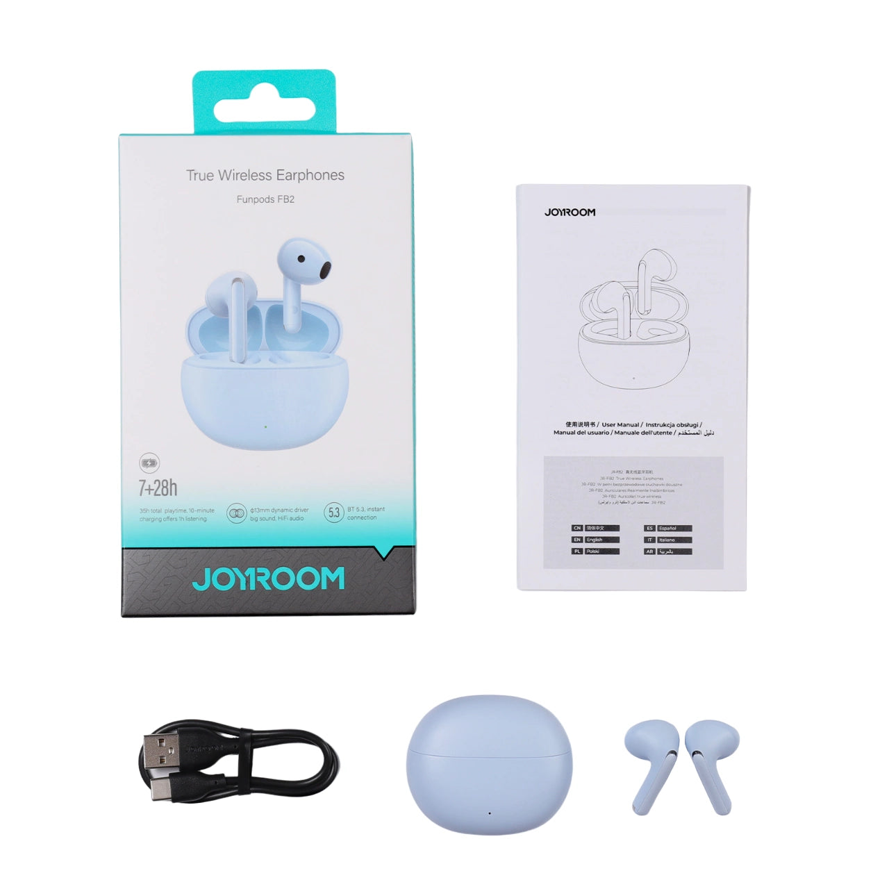 Earphones Joyroom Funpods JR-FB2 Wireless (blue)_5
