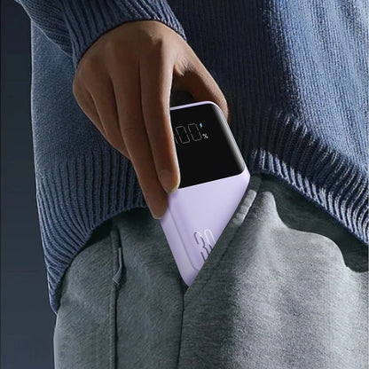 Joyroom JR-PBC06 mini power bank with built-in USB-C / Lightning cables 30W 10000mAh - purple_9