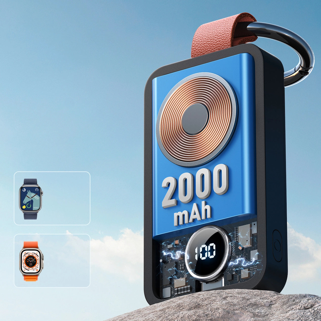 Joyroom JR-WQW01 wireless powerbank 2000mAh 3W for Apple Watch - black_6