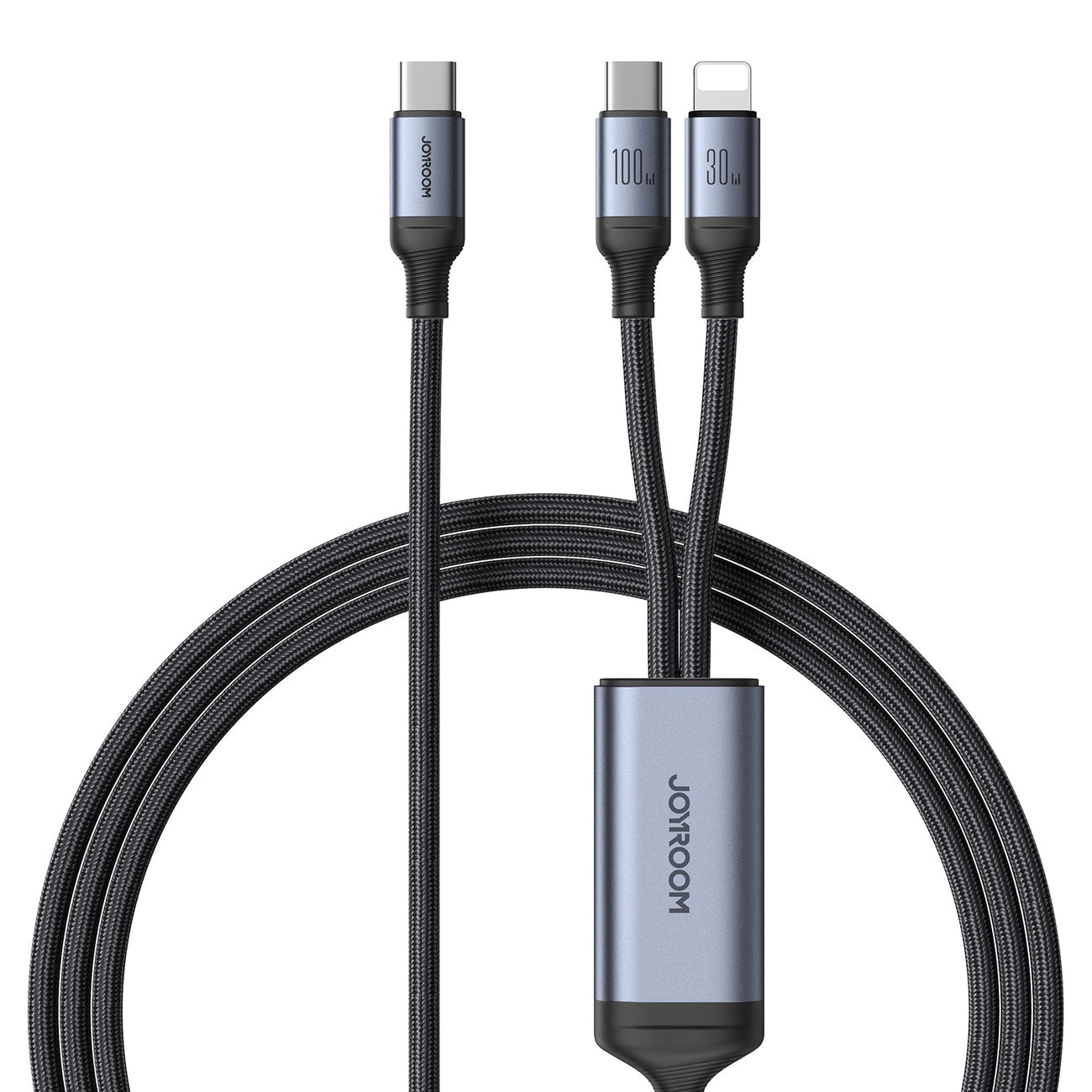 Joyroom Speedy Series S-A21 2in1 USB-C - USB-C / Lightning cable 100W 1.5m - black_0