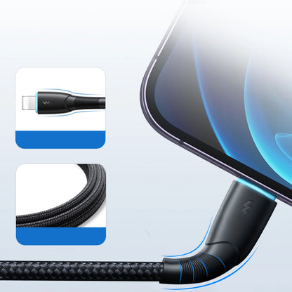 Joyroom Starry Series SA32-AL3 3A USB-A / Lightning cable 1m - black_11