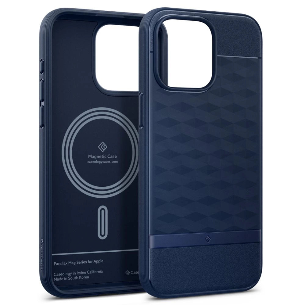 Caseology Parallax Mag Case with MagSafe for iPhone 15 Pro Max - Navy_9