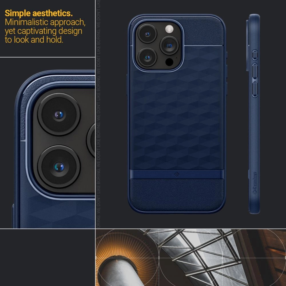 Caseology Parallax Mag Case with MagSafe for iPhone 15 Pro Max - Navy_10