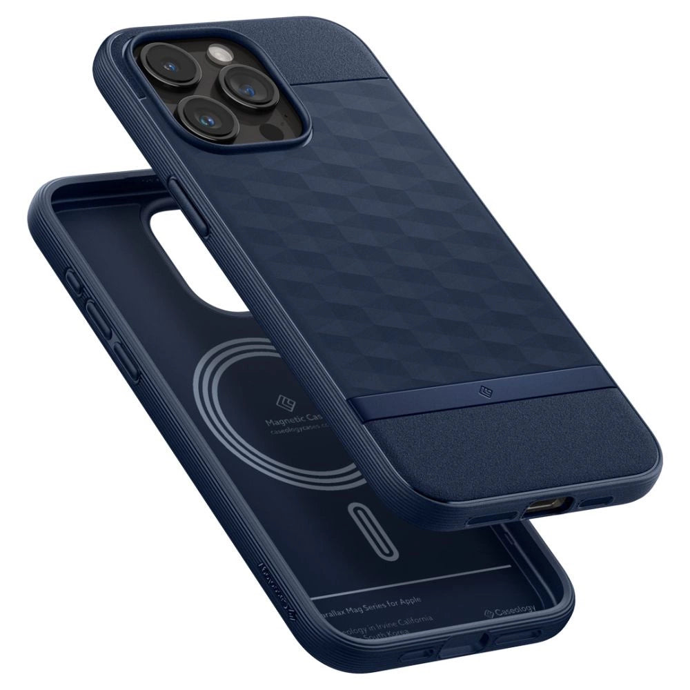 Caseology Parallax Mag Case with MagSafe for iPhone 15 Pro Max - Navy_6
