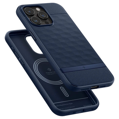 Caseology Parallax Mag Case with MagSafe for iPhone 15 Pro Max - Navy_6