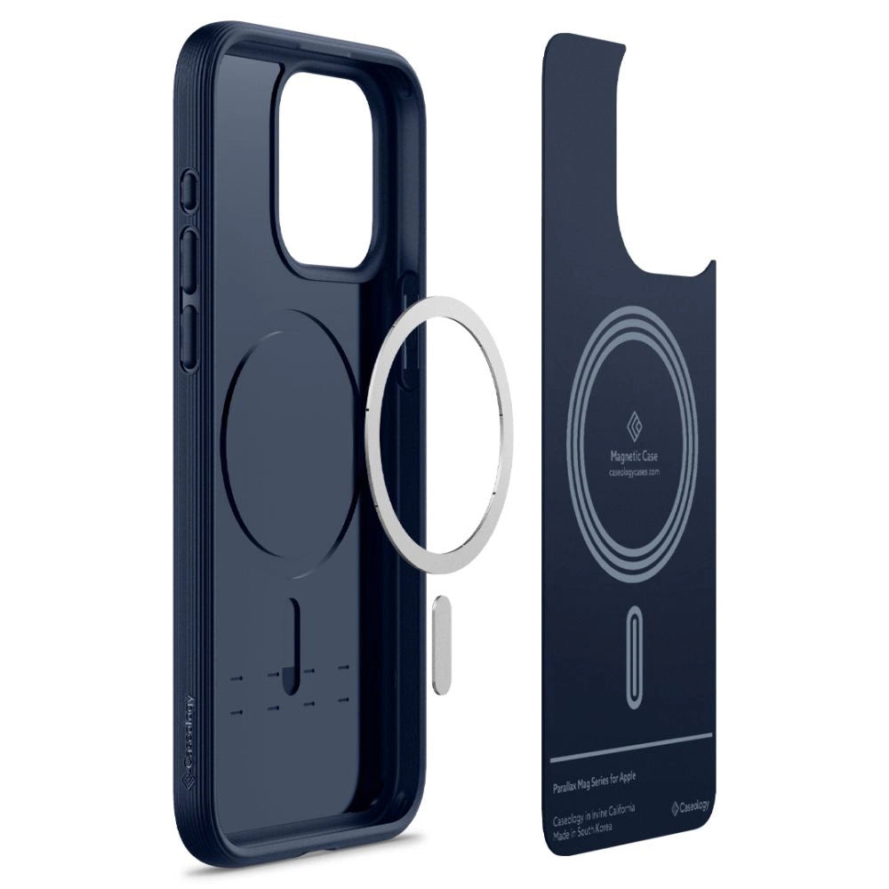 Caseology Parallax Mag Case with MagSafe for iPhone 15 Pro Max - Navy_8