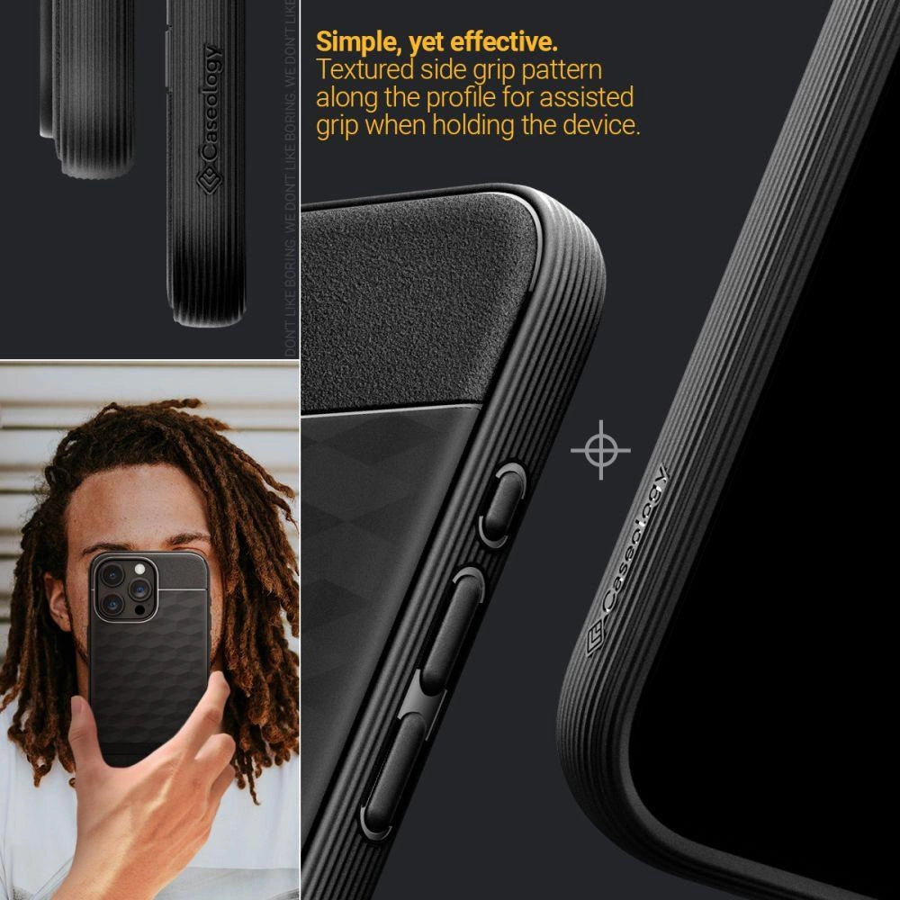 Caseology Parallax Mag Case with MagSafe for iPhone 15 Pro - Matte Black_11