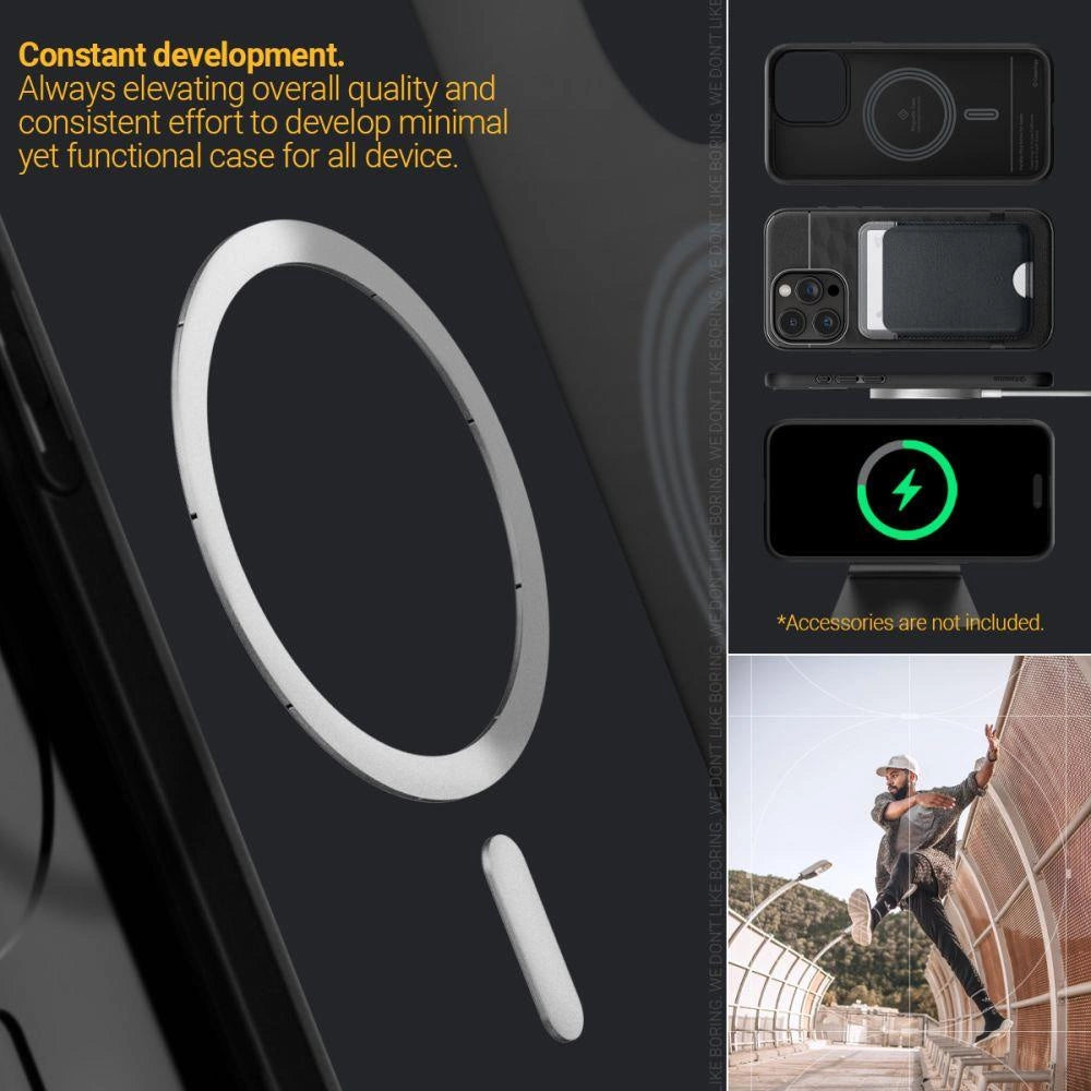 Caseology Parallax Mag Case with MagSafe for iPhone 15 Pro - Matte Black_14
