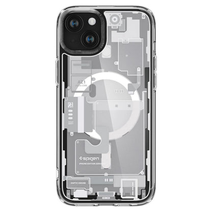 Spigen Ultra Hybrid Mag Case with MagSafe for iPhone 15 Plus - White (Zero One Pattern)_1