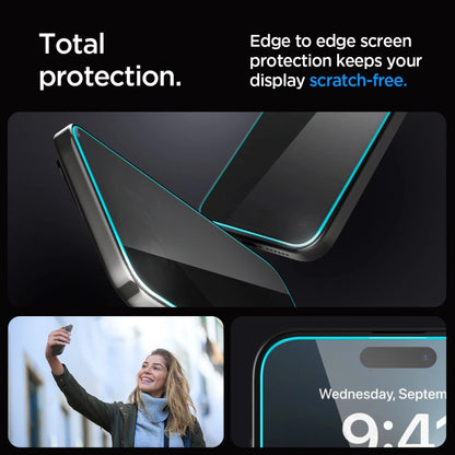 Spigen Glas.tR EZ Fit Privacy Tempered Glass for iPhone 15 / 16_6