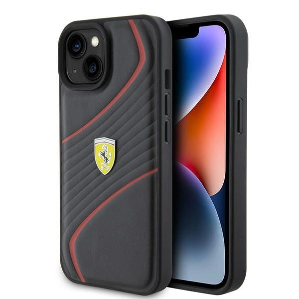 Ferrari FEHCP15SPTWK iPhone 15 6.1" black/black hardcase Twist Metal Logo_0