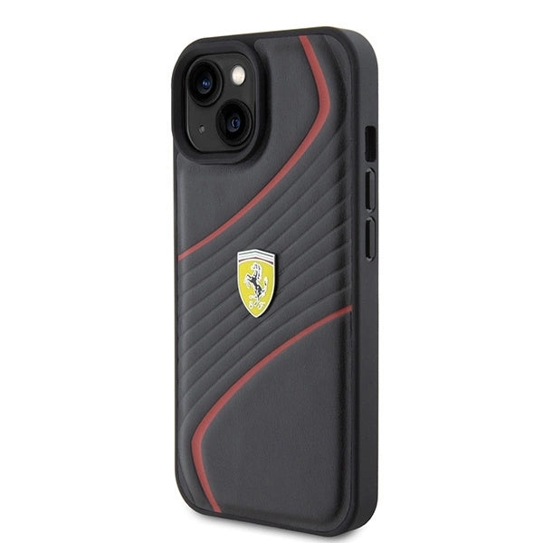 Ferrari FEHCP15SPTWK iPhone 15 6.1" black/black hardcase Twist Metal Logo_1