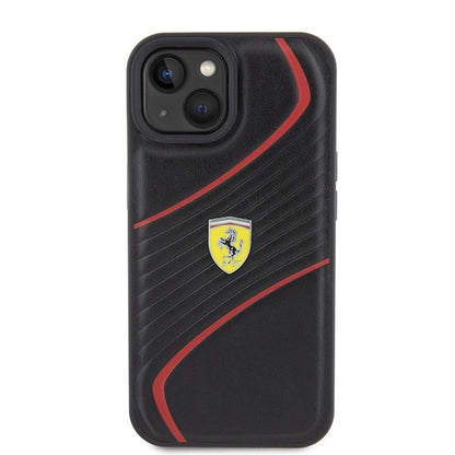 Ferrari FEHCP15SPTWK iPhone 15 6.1" black/black hardcase Twist Metal Logo_2