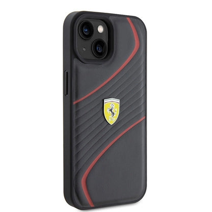 Ferrari FEHCP15SPTWK iPhone 15 6.1" black/black hardcase Twist Metal Logo_3