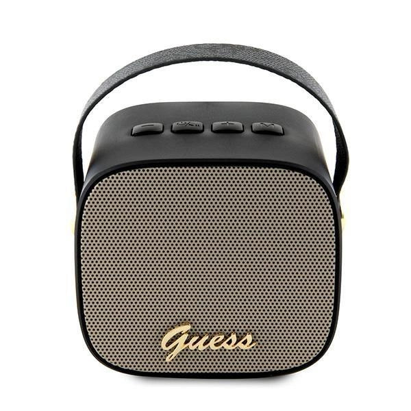 Guess Bluetooth speaker GUWSB2P4SMK Speaker mini black/black 4G Leather Script Logo with Strap_0