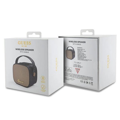 Guess Bluetooth speaker GUWSB2P4SMK Speaker mini black/black 4G Leather Script Logo with Strap_3