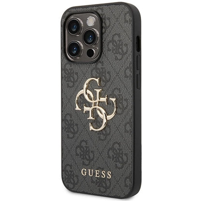 Guess GUHCP15L4GMGGR iPhone 15 Pro 6.1" gray/gray hardcase 4G Big Metal Logo_1