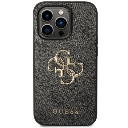Guess GUHCP15L4GMGGR iPhone 15 Pro 6.1" gray/gray hardcase 4G Big Metal Logo_2