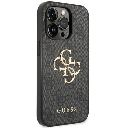 Guess GUHCP15L4GMGGR iPhone 15 Pro 6.1" gray/gray hardcase 4G Big Metal Logo_3