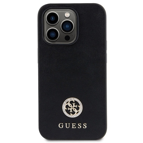 Guess GUHCP15LPS4DGPK iPhone 15 Pro 6.1" black/black hardcase Strass Metal Logo_2