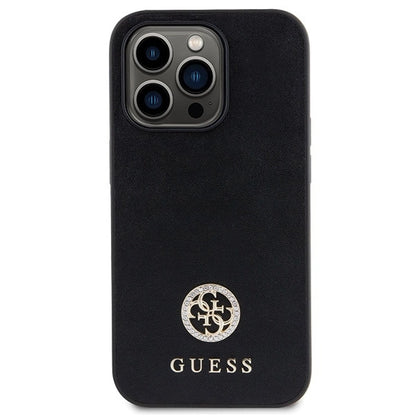 Guess GUHCP15LPS4DGPK iPhone 15 Pro 6.1" black/black hardcase Strass Metal Logo_2