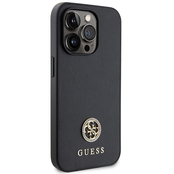 Guess GUHCP15LPS4DGPK iPhone 15 Pro 6.1" black/black hardcase Strass Metal Logo_3