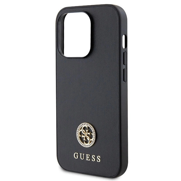 Guess GUHCP15LPS4DGPK iPhone 15 Pro 6.1" black/black hardcase Strass Metal Logo_5