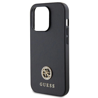 Guess GUHCP15LPS4DGPK iPhone 15 Pro 6.1" black/black hardcase Strass Metal Logo_5