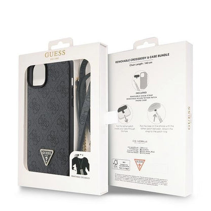 Guess GUHCP15MP4TDSCPK iPhone 15 Plus 6.7" black/black hardcase Crossbody 4G Metal Logo_8