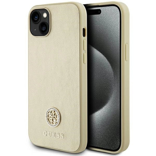 Guess GUHCP15MPS4DGPD iPhone 15 Plus 6.7" gold/gold hardcase Strass Metal Logo_0