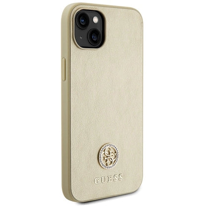 Guess GUHCP15MPS4DGPD iPhone 15 Plus 6.7" gold/gold hardcase Strass Metal Logo_3
