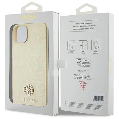 Guess GUHCP15MPS4DGPD iPhone 15 Plus 6.7" gold/gold hardcase Strass Metal Logo_7
