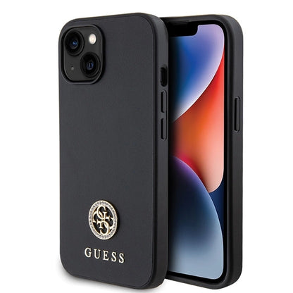 Guess GUHCP15MPS4DGPK iPhone 15 Plus 6.7" black/black hardcase Strass Metal Logo_0