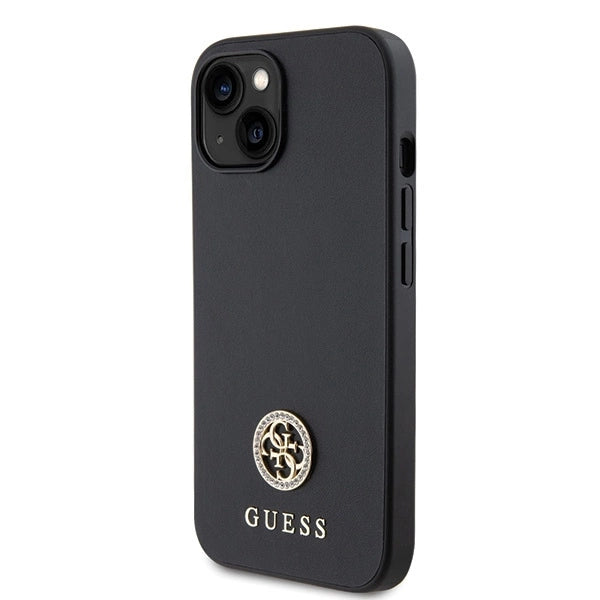 Guess GUHCP15MPS4DGPK iPhone 15 Plus 6.7" black/black hardcase Strass Metal Logo_1