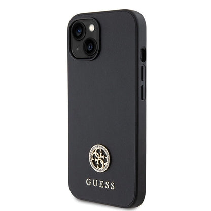 Guess GUHCP15MPS4DGPK iPhone 15 Plus 6.7" black/black hardcase Strass Metal Logo_1