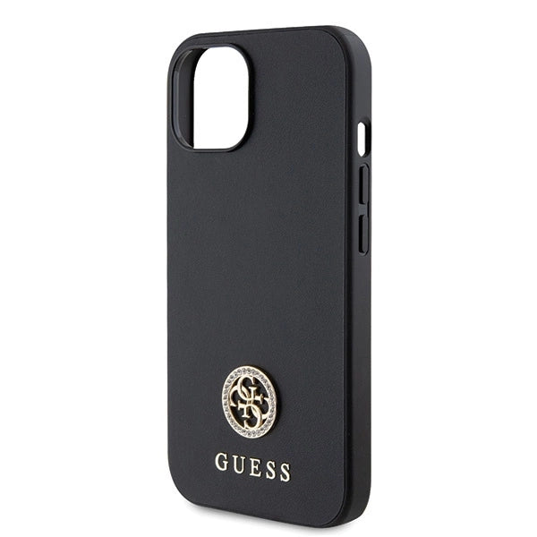 Guess GUHCP15MPS4DGPK iPhone 15 Plus 6.7" black/black hardcase Strass Metal Logo_5