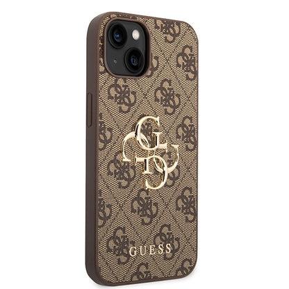 Guess GUHCP15S4GMGBR iPhone 15 6.1&quot; brown/brown hardcase 4G Big Metal Logo_3