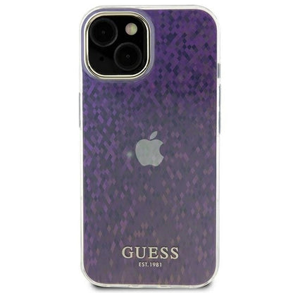 Guess GUHCP15SHDECMP iPhone 15 6.1&quot; pink/pink hardcase IML Faceted Mirror Disco Iridescent_2