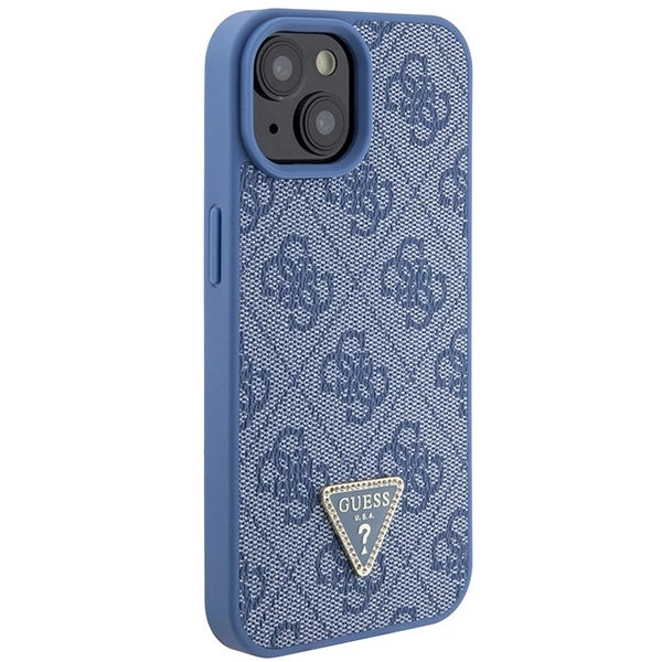 Guess GUHCP15SP4TDSCPB iPhone 15 6.1" blue/blue hardcase Crossbody 4G Metal Logo_4