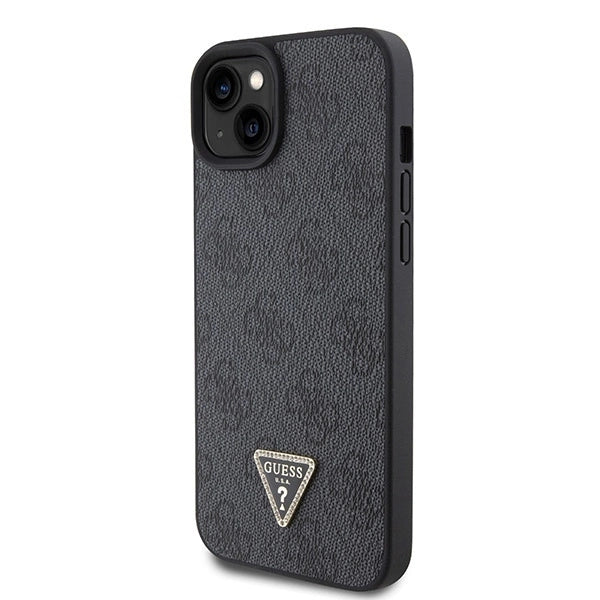Guess GUHCP15SP4TDSCPK iPhone 15 6.1" black/black hardcase Crossbody 4G Metal Logo_1