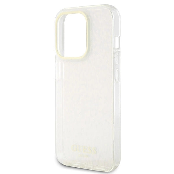 Guess GUHCP15XHDECMP iPhone 15 Pro Max 6.7" pink/pink hardcase IML Faceted Mirror Disco Iridescent_5