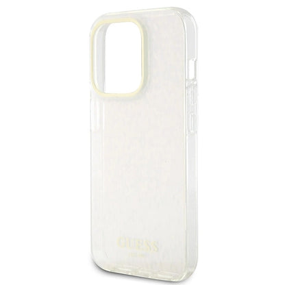 Guess GUHCP15XHDECMP iPhone 15 Pro Max 6.7" pink/pink hardcase IML Faceted Mirror Disco Iridescent_5