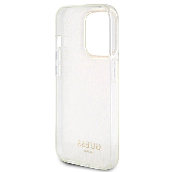 Guess GUHCP15XHDECMP iPhone 15 Pro Max 6.7" pink/pink hardcase IML Faceted Mirror Disco Iridescent_6