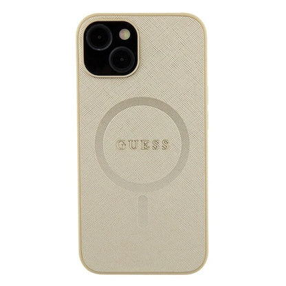 Guess GUHMP15MPSAHMCB iPhone 15 Plus 6.7&quot; gold/gold hardcase Saffiano MagSafe_2