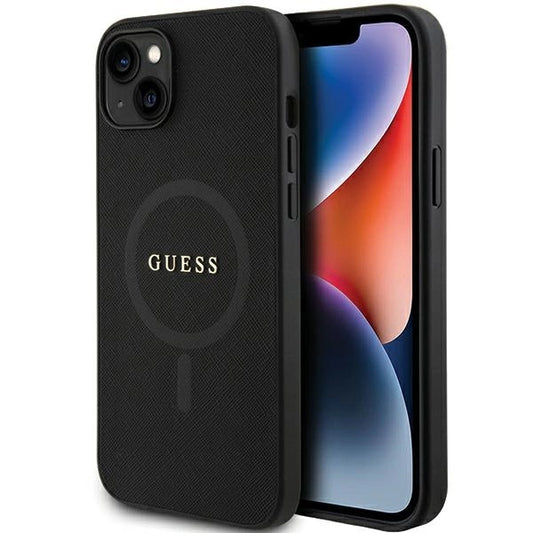 Guess GUHMP15MPSAHMCK iPhone 15 Plus 6.7&quot; black/black hardcase Saffiano MagSafe_0