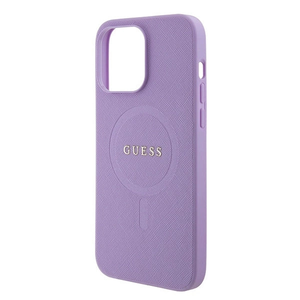 Guess GUHMP15XPSAHMCU iPhone 15 Pro Max 6.7&quot; purple/purple hardcase Saffiano MagSafe_5